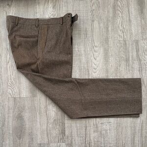 32”x31” Brown Wool Dress Pants